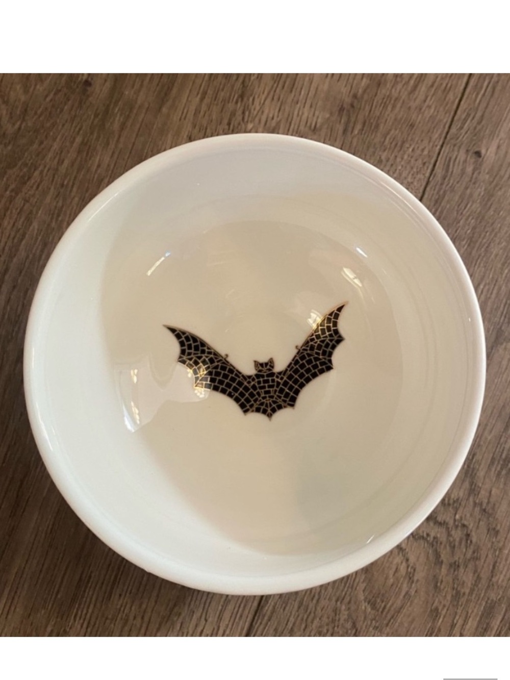 Anthropologie The Bistro Tile
Stoneware Nut Bowl:
Halloween Edition  "GHOULISH" - Picture 7 of 9